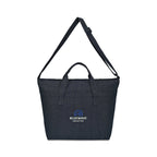 Recycled Cotton Utility Weekender Tote with Six Pockets - Indigo Denim - View 3