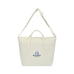 Recycled Cotton Utility Weekender Tote with Six Pockets - Natural - View 3