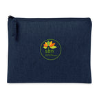 Recycled Cotton Zip Pouch, 9 oz Transfer - Indigo Denim - View 2