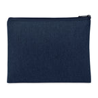 Recycled Cotton Zip Pouch, 9 oz Transfer - Indigo Denim - View 3