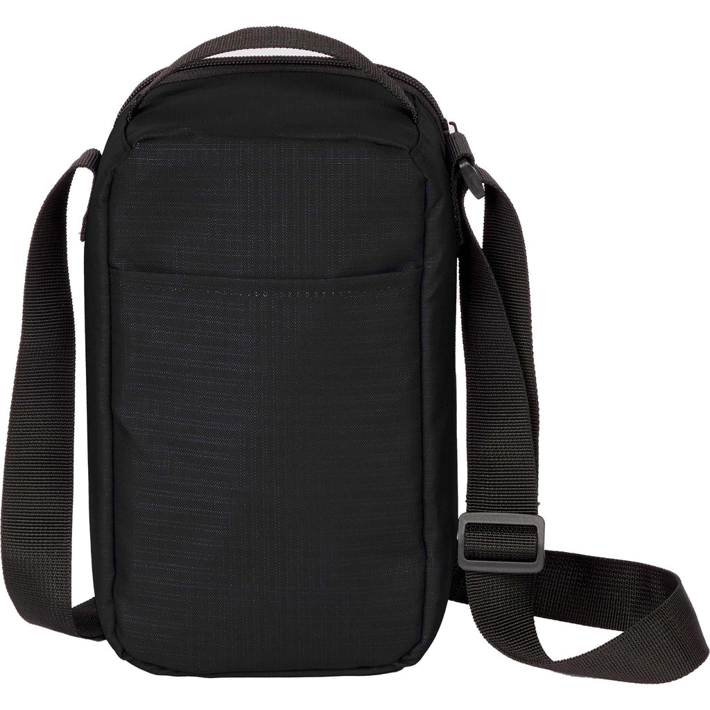 Recycled Crossbody Cooler for 6 Cans Transfer - Black - Back