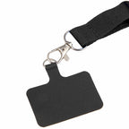 Recycled Crossbody Phone Lanyard, Adjustable - Black - Detail 6
