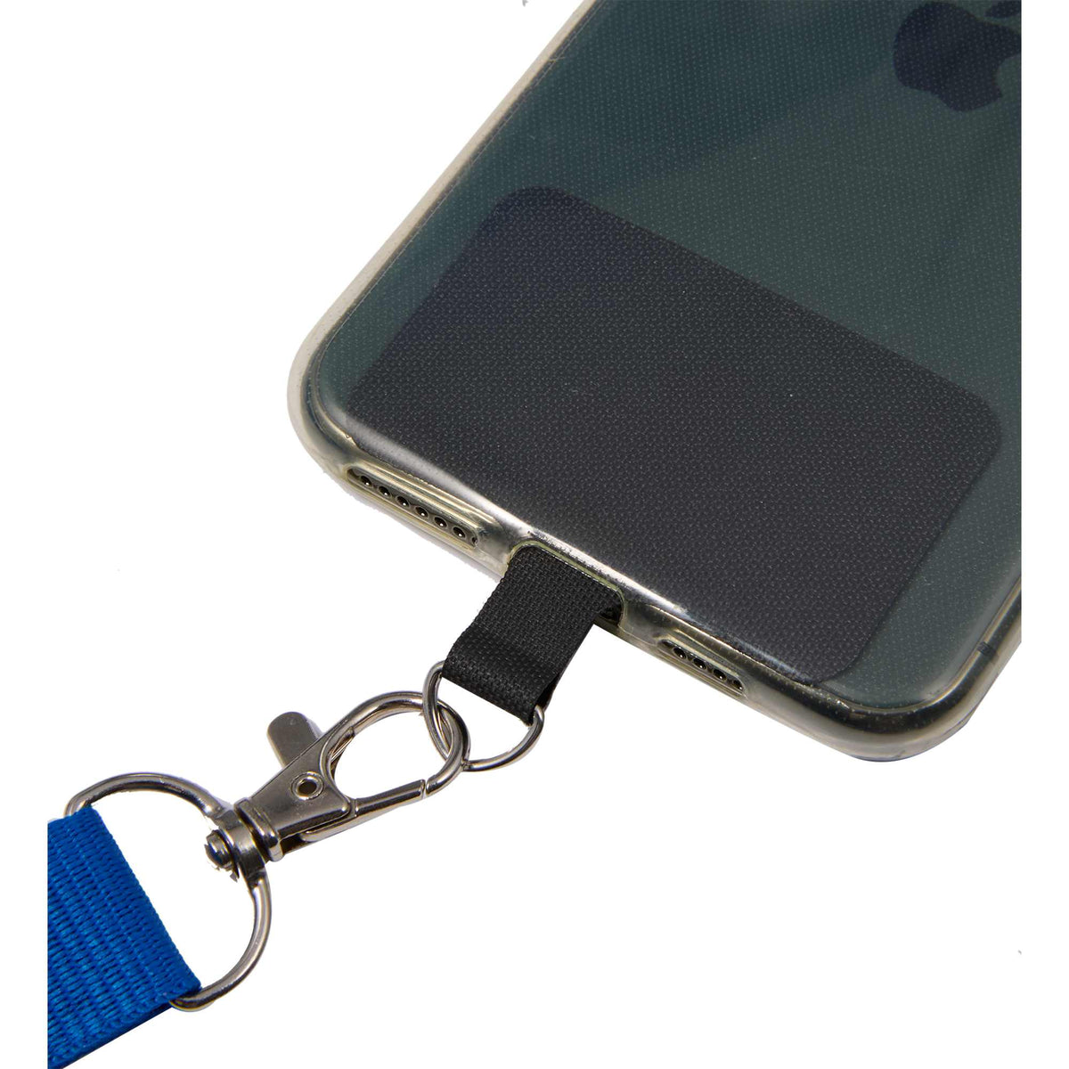 Recycled Crossbody Phone Lanyard, Adjustable - Blue - Detail 2