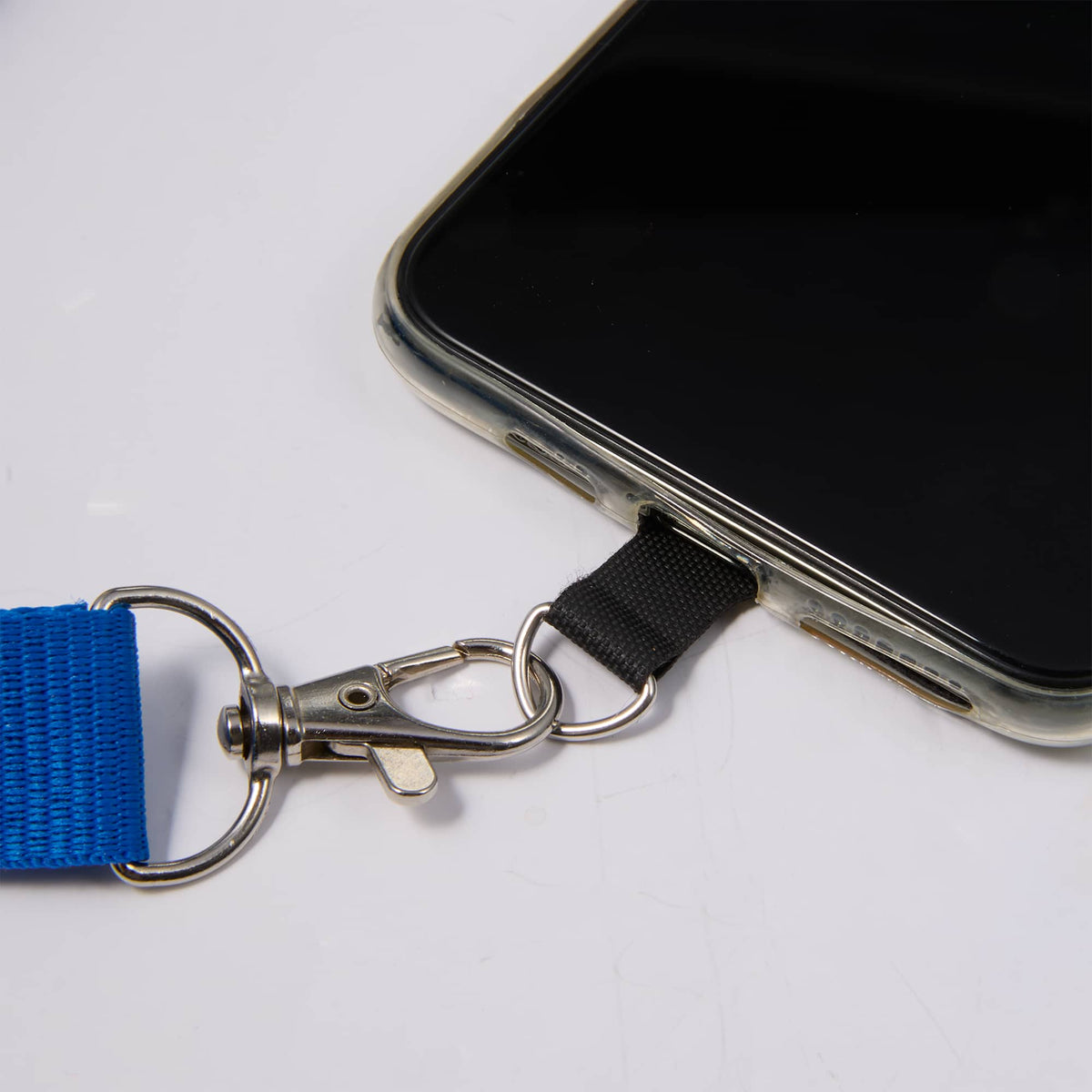 Recycled Crossbody Phone Lanyard, Adjustable - Blue - Detail 3