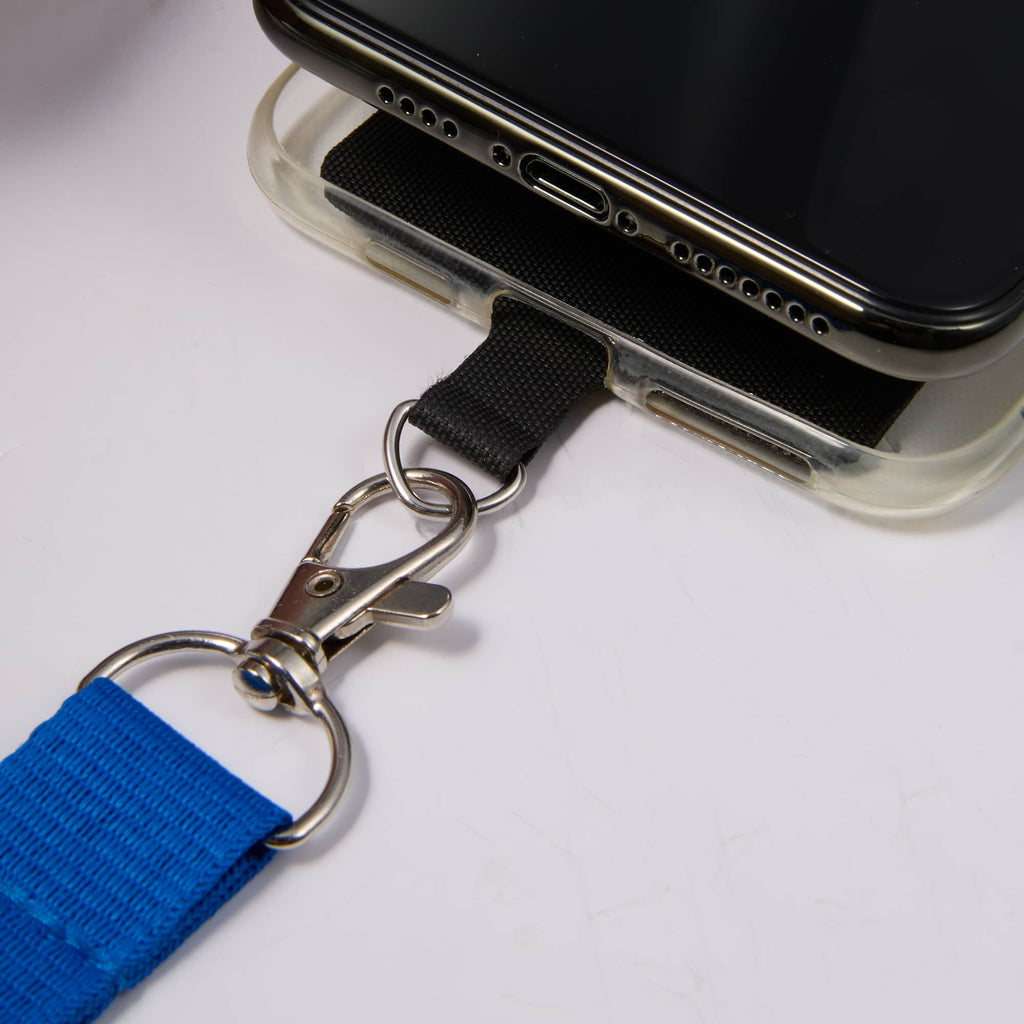 Recycled Crossbody Phone Lanyard, Adjustable - Blue - Detail 5