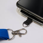 Recycled Crossbody Phone Lanyard, Adjustable - Blue - Detail 6