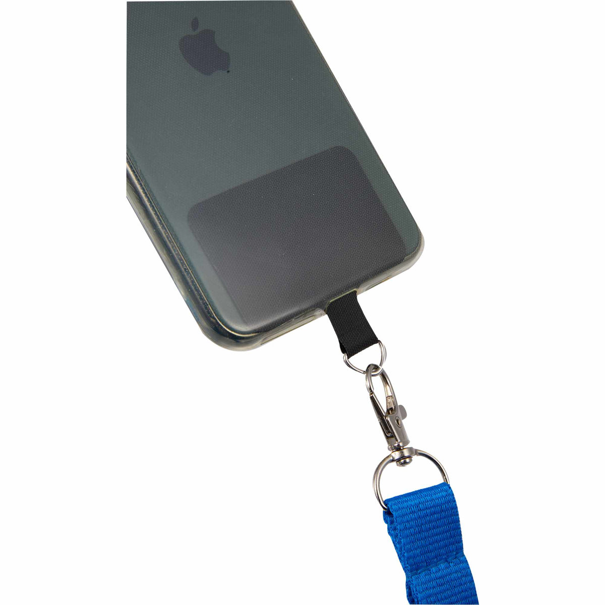 Recycled Crossbody Phone Lanyard, Adjustable - Blue - Detail
