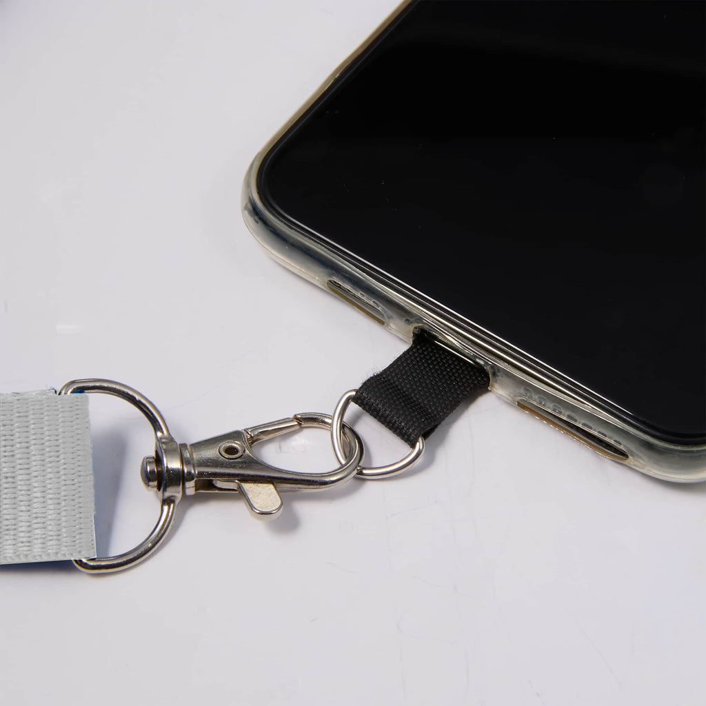 Recycled Crossbody Phone Lanyard, Adjustable - White - Detail 3