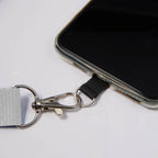 Recycled Crossbody Phone Lanyard, Adjustable - White - Detail 3