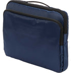 Recycled Diamond Ripstop Laptop Sleeve, 15 Inch Embroidery - Navy - Left Angle