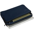 Recycled Diamond Ripstop Laptop Sleeve, 15 Inch Transfer - Navy - Propped 2