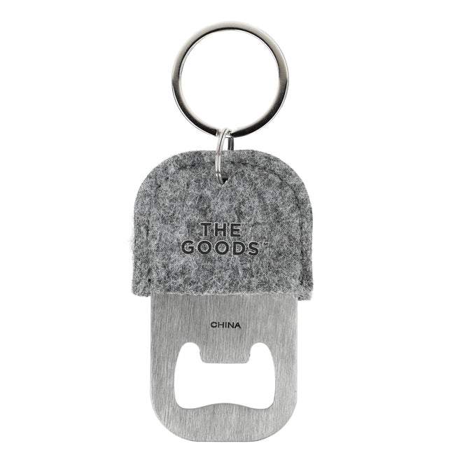 Recycled Felt Bottle Opener Keychain