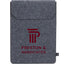 Recycled Felt Business Sleeve with Front Flap Full Color - Charcoal - Front
