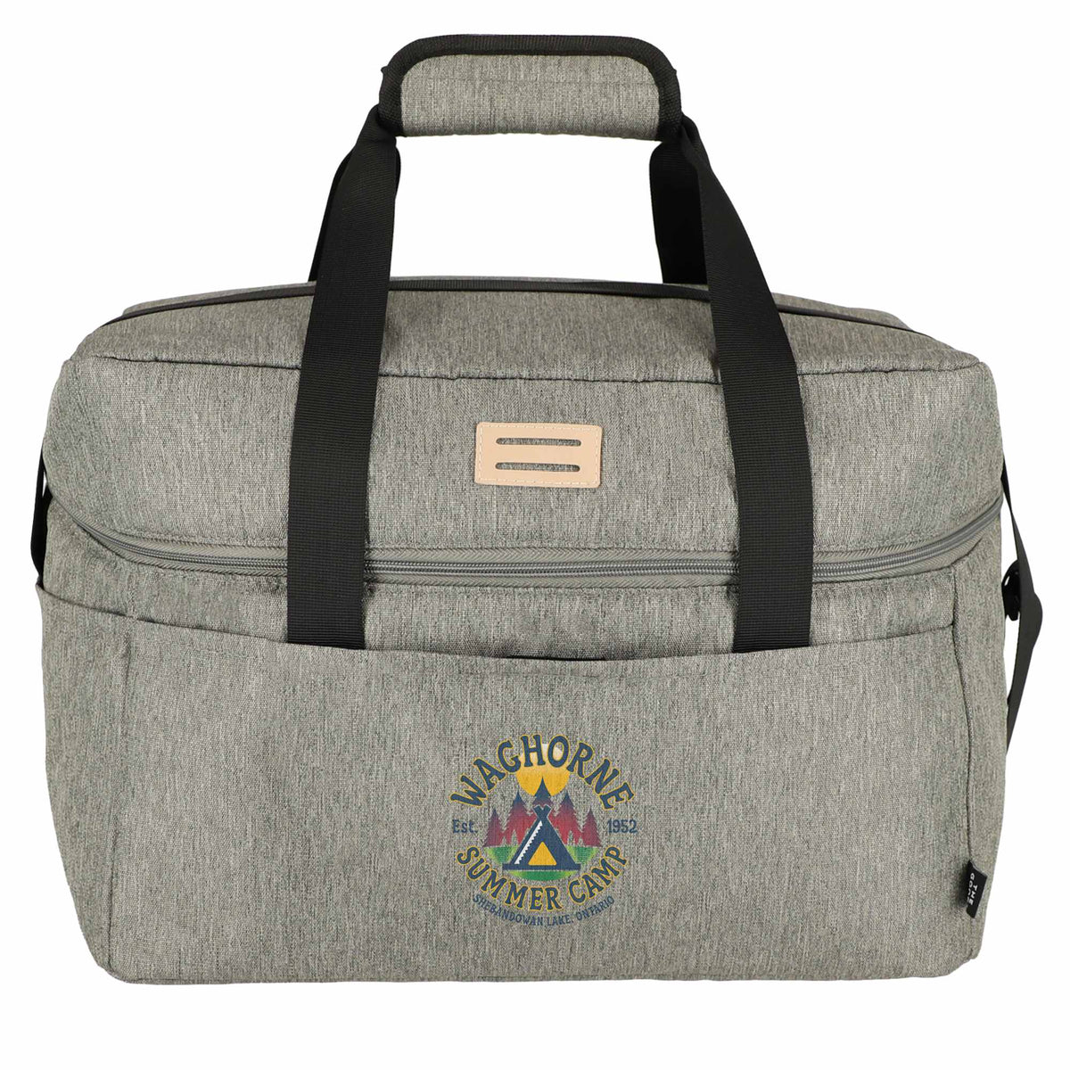 Recycled Flip Top Cooler for 36 Cans Full Color - Gray - Front