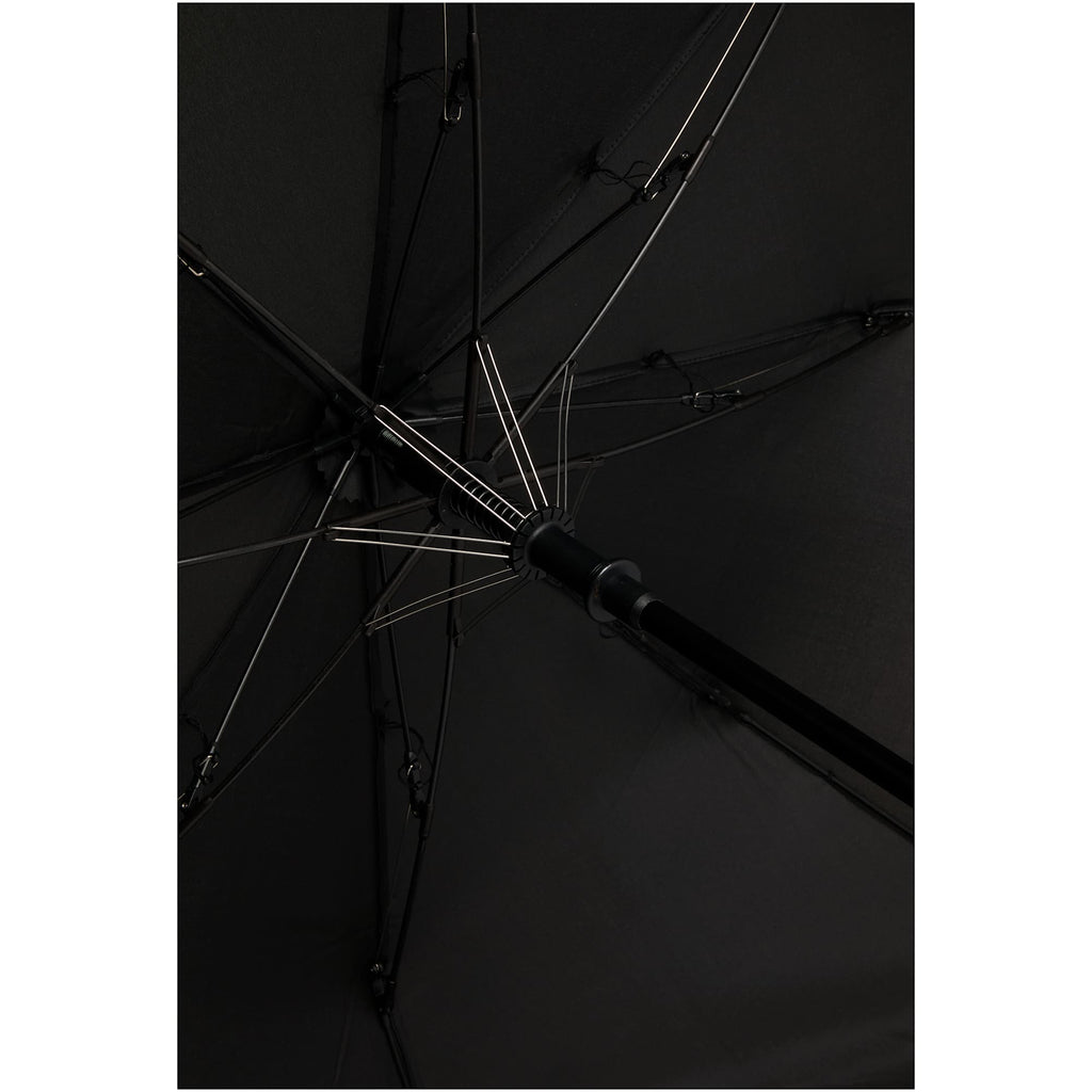 Recycled Folding Golf Umbrella with Auto Open, 58 Inch - Black - Canopy
