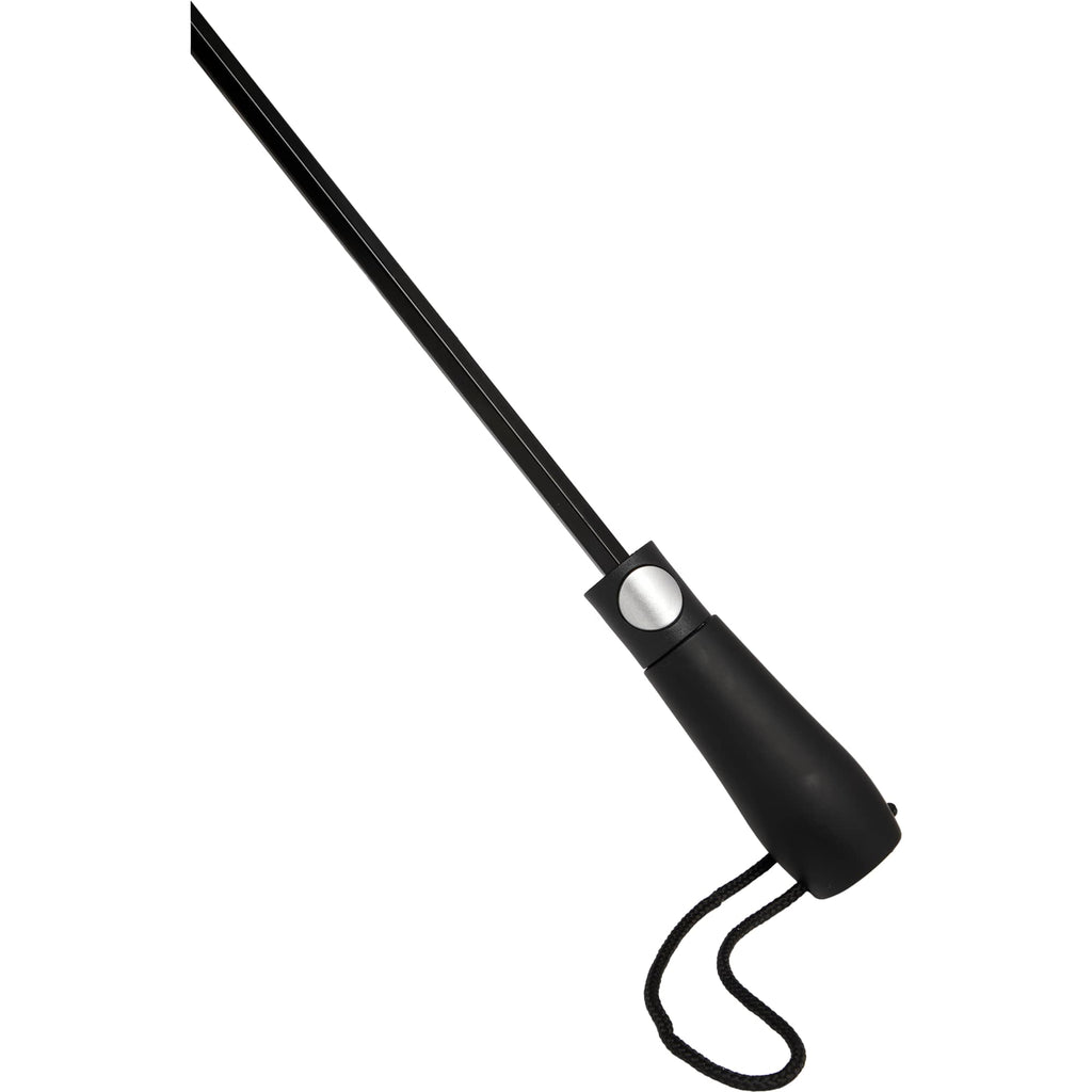 Recycled Folding Golf Umbrella with Auto Open, 58 Inch - Black - Handle