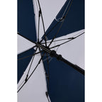 Recycled Folding Golf Umbrella with Auto Open, 58 Inch Transfer - Navy/White - Canopy
