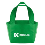 Recycled Micro Mini Tote Bag, Non-Woven - Kelly Green - Silk Screen