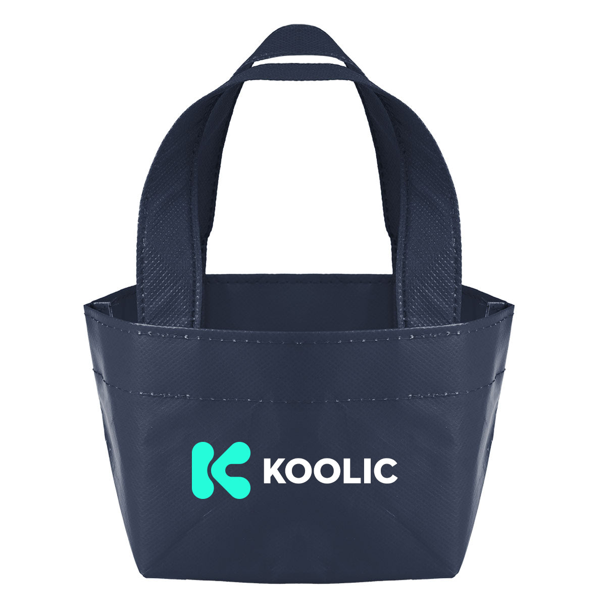 Recycled Micro Mini Tote Bag, Non-Woven - Navy - Colorbrite