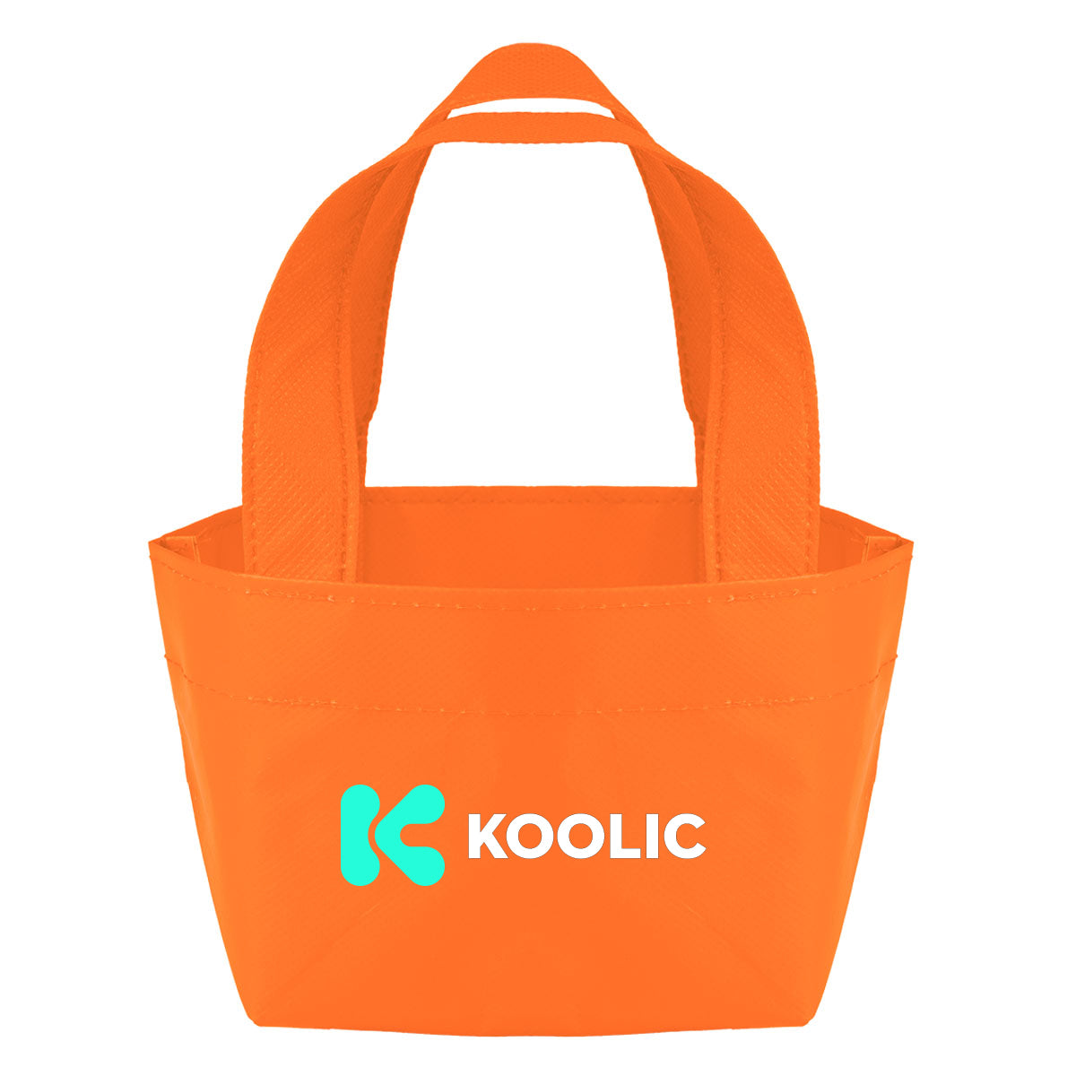 Recycled Micro Mini Tote Bag, Non-Woven - Orange - Colorbrite