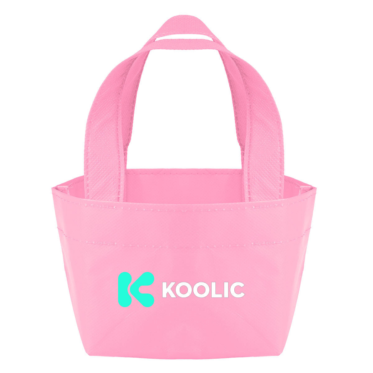 Recycled Micro Mini Tote Bag, Non-Woven - Pink - Colorbrite
