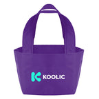 Recycled Micro Mini Tote Bag, Non-Woven - Purple - Colorbrite