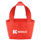 Recycled Micro Mini Tote Bag, Non-Woven - Red - Silk Screen