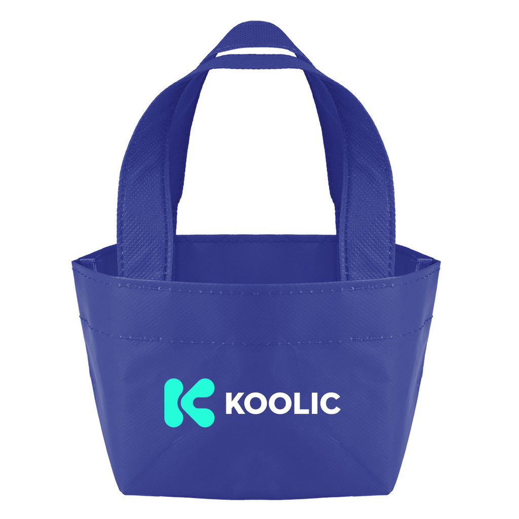 Recycled Micro Mini Tote Bag, Non-Woven - Royal Blue - Colorbrite