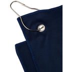 Recycled Microfiber Golf Towel with Hook, 15 x 15 Inches Transfer - Navy - Detail