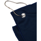 Recycled Microfiber Waffle Golf Towel with Hook, 12 x 12 Inches Transfer - Navy - Detail