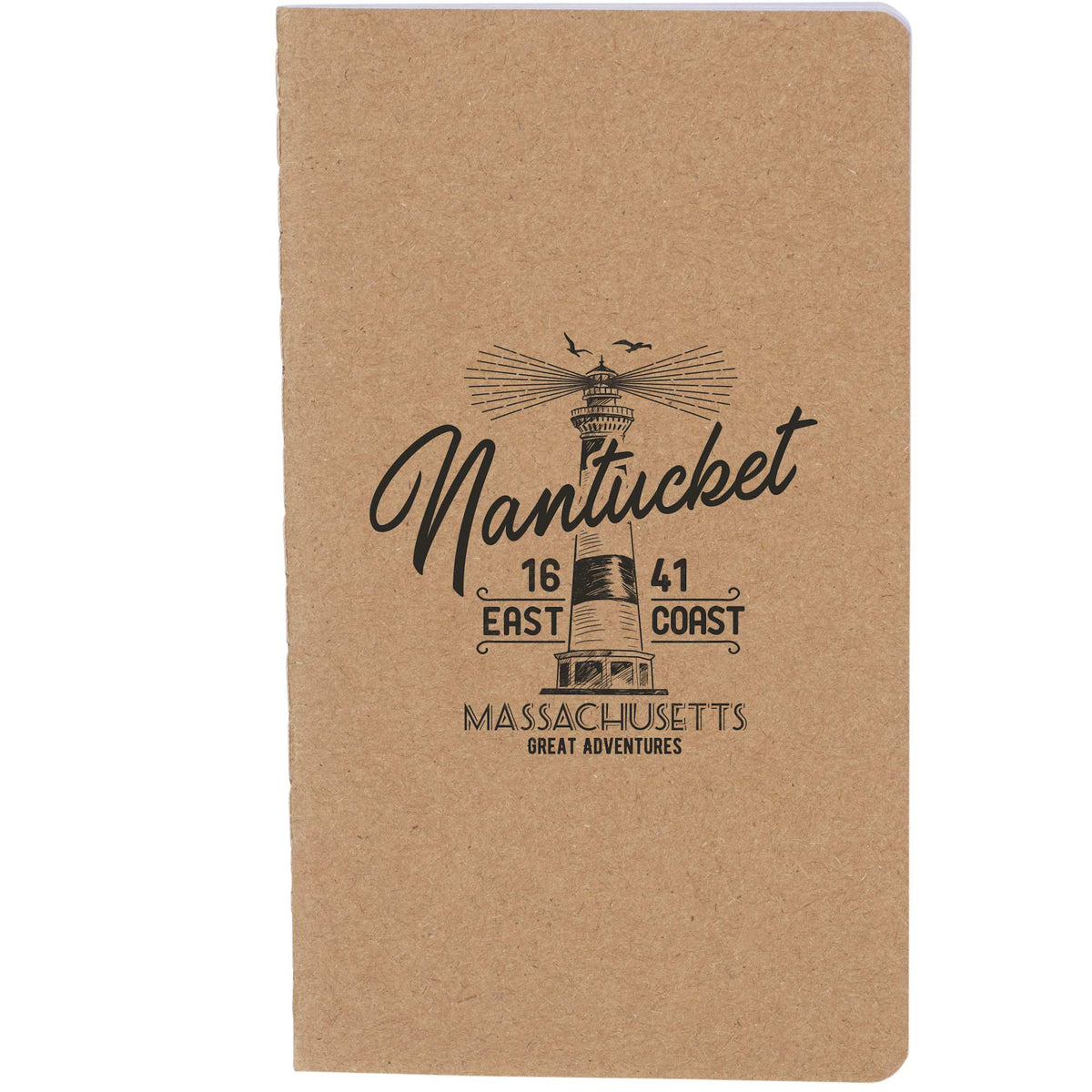 Recycled Mini Notebook with FSC Mix Paper, 3 x 5 Inches - Natural - Front