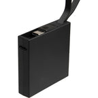 Recycled Mini Power Bank with Lanyard Cable, 2,000 mAh Full Color - Black - Detail 2