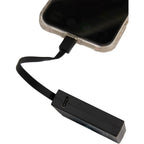 Recycled Mini Power Bank with Lanyard Cable, 2,000 mAh Full Color - Black - Detail 3