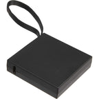 Recycled Mini Power Bank with Lanyard Cable, 2,000 mAh Full Color - Black - Detail