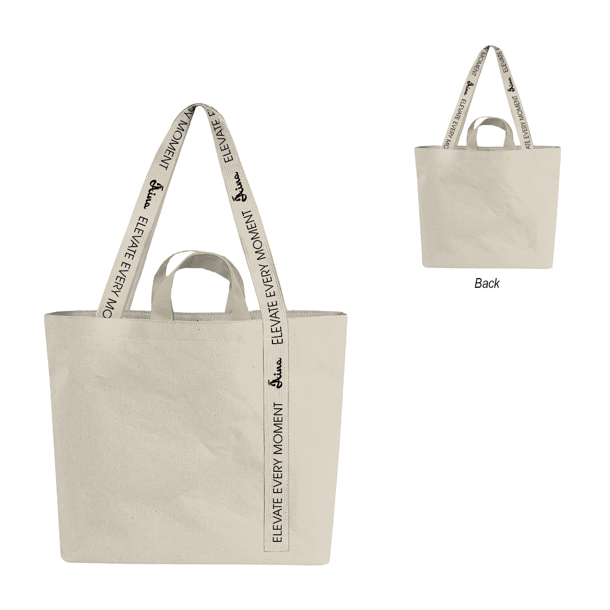 Recycled Mono-Strap Canvas Tote Bag, 14 oz - Silk Screen