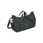 Recycled Nylon Yoga Duffel with Mat Holder Transfer - Black - View 2
