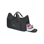 Recycled Nylon Yoga Duffel with Mat Holder Transfer - Black - View 3