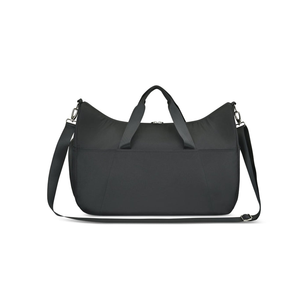 Recycled Nylon Yoga Duffel with Mat Holder Transfer - Black - View 5