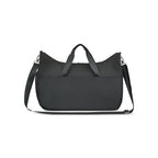Recycled Nylon Yoga Duffel with Mat Holder Transfer - Black - View 5