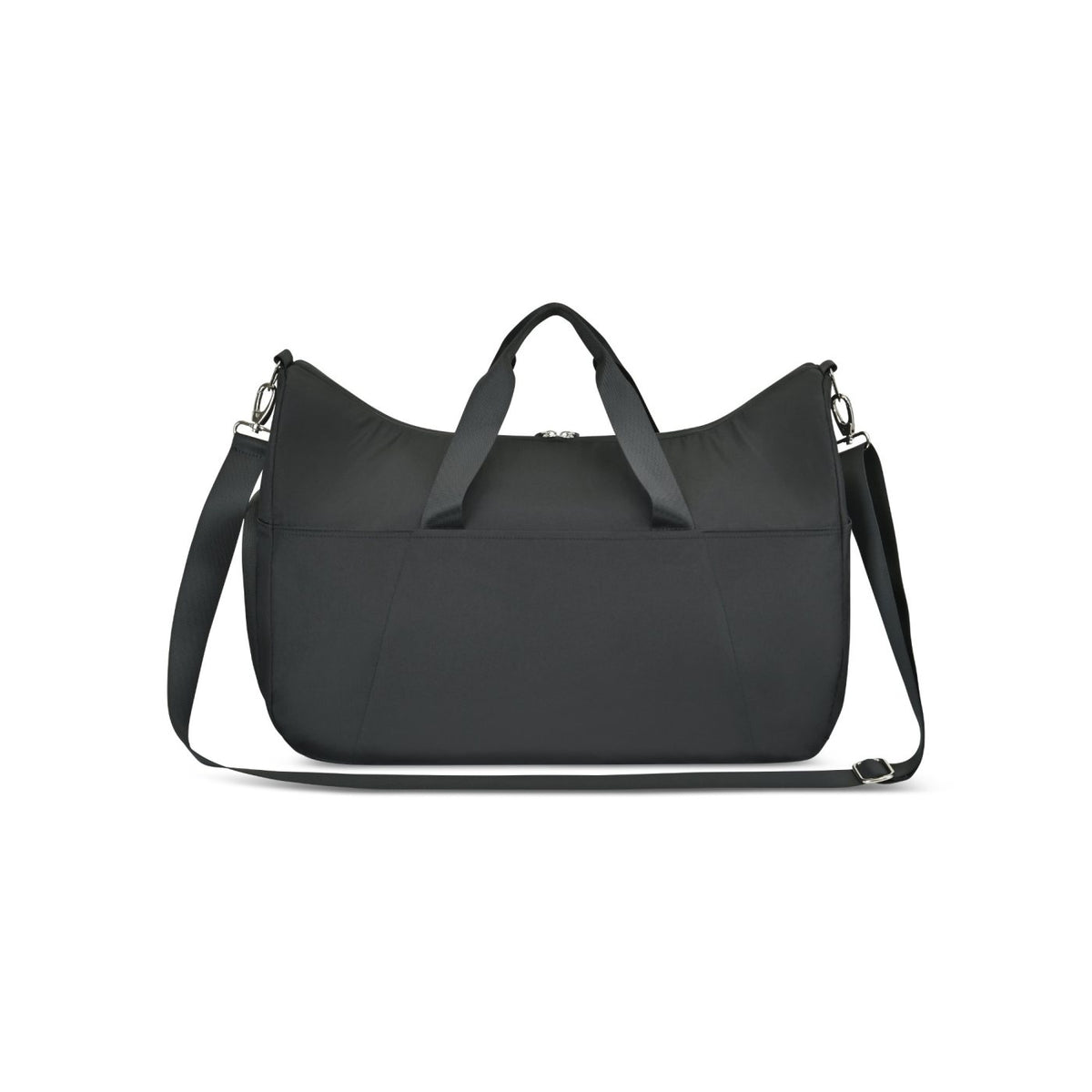 Recycled Nylon Yoga Duffel with Mat Holder Transfer - Black - View 5