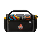 Recycled Open Top Tool Tote with Hammer Loop - Dark Grey - View 1