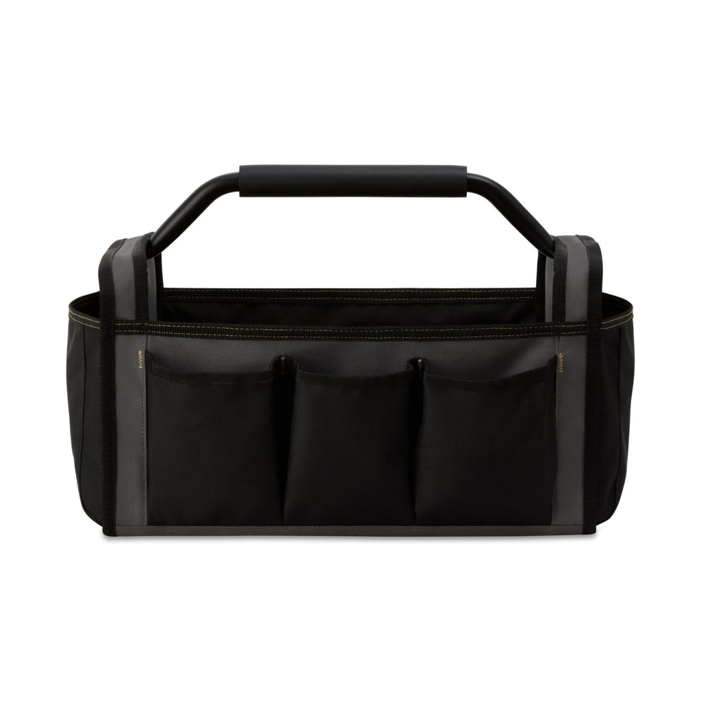 Recycled Open Top Tool Tote with Hammer Loop Embroidery - Dark Grey - View 5