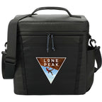 Recycled Outdoor Cooler for 15 Cans Transfer - Black - Front