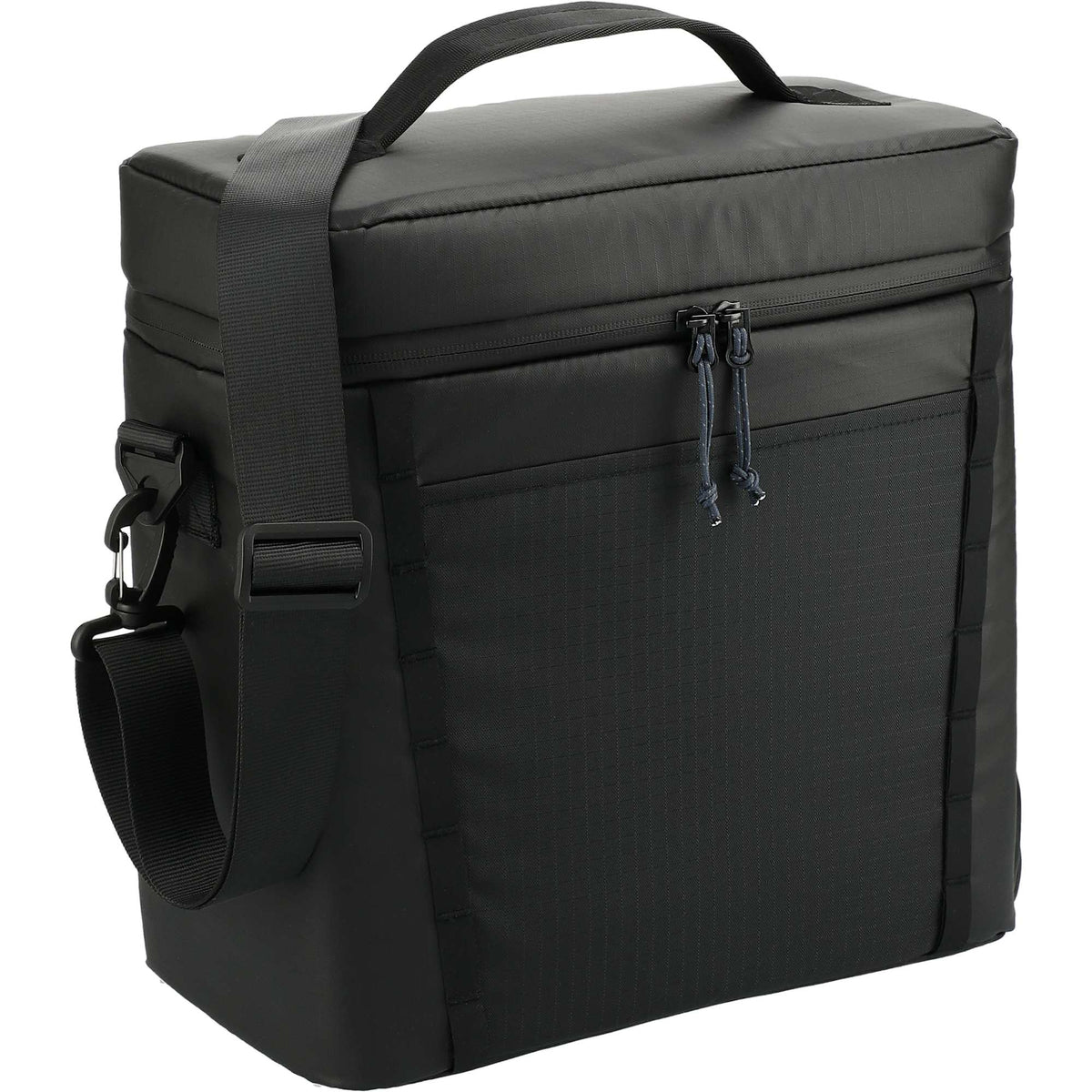 Recycled Outdoor Cooler for 15 Cans Transfer - Black - Right Angle
