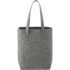 Recycled PET Felt Shopper Tote Full Color - Charcoal - Back