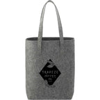 Recycled PET Felt Shopper Tote Full Color - Charcoal - Front