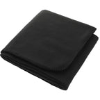 Recycled PET Fleece Blanket, 50 x 60 Inches Full Color - Black - Left Angle 2