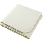 Recycled PET Fleece Blanket, 50 x 60 Inches Full Color - Khaki - Left Angle 2