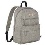 Recycled PET Laptop Backpack with Lash Tab, 15 Inch - Gray - Right Angle