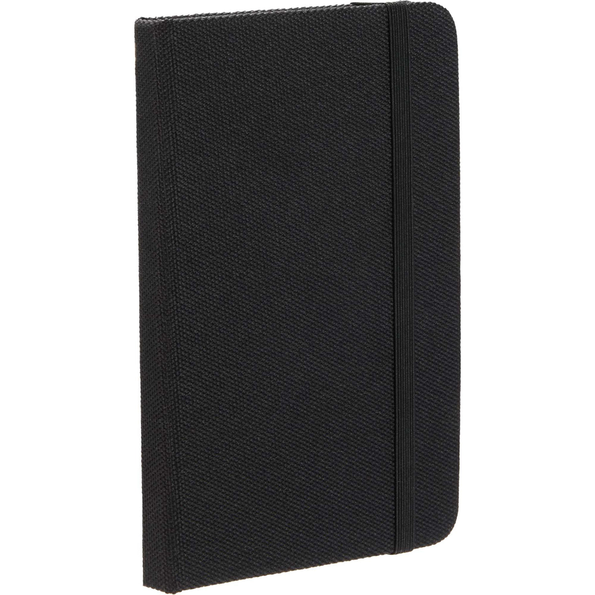 Recycled PET Pocket Journal, 3.5 x 5.5 Inches Full Color - Black - Right Angle